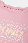 Enamor Relaxed Fitted Top - Mauve Love Be Kind Graphic — thumbnail 6